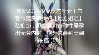 最新2024极品反差淫妻！白皙眼镜良家少妇【地方姐姐】私拍②，野战居家各种性爱露出无套内射，抱起来肏到高潮抽搐 (18)