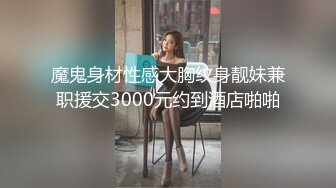 魔鬼身材性感大胸纹身靓妹兼职援交3000元约到酒店啪啪