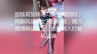 加钱哥加钱哥几天没播回归，网聊风骚熟女开房啪啪，揉穴调情转战床上，抬腿侧入打桩机猛操