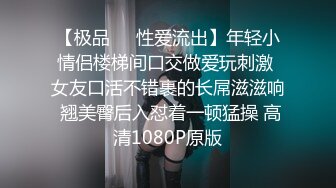 【极品❤️性爱流出】年轻小情侣楼梯间口交做爱玩刺激 女友口活不错裹的长屌滋滋响 翘美臀后入怼着一顿猛操 高清1080P原版