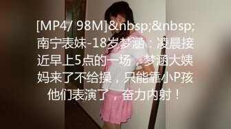 [MP4/ 98M]&nbsp;&nbsp;南宁表妹-18岁梦涵：凌晨接近早上5点的一场，梦涵大姨妈来了不给操，只能靠小P孩他们表演了，奋力内射！