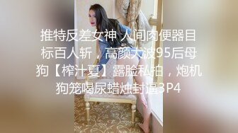 推特反差女神 人间肉便器目标百人斩，高颜大波95后母狗【榨汁夏】露脸私拍，炮机狗笼喝尿蜡烛封逼3P4